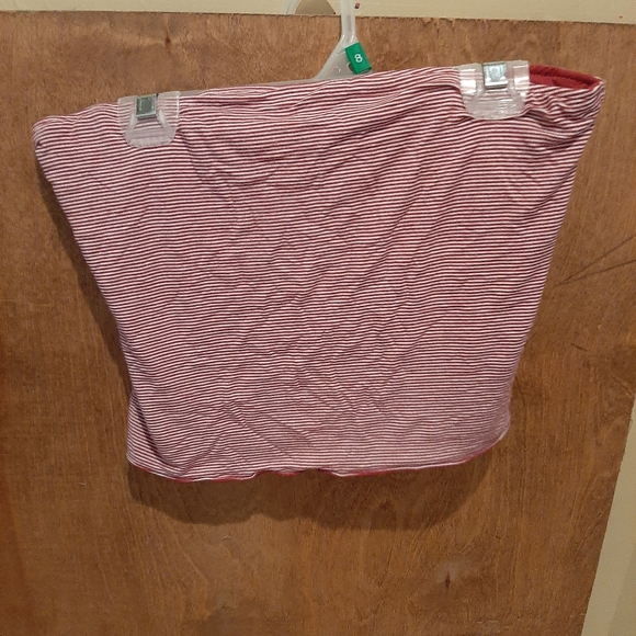 Red and white striped Tube Top - Picture 2 of 2